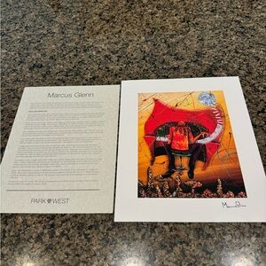 Marcus Glenn Lithograph Key To The Soul L10 H12